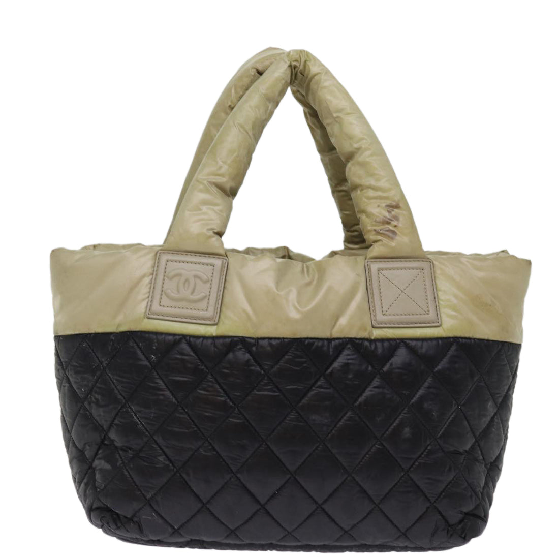 Top Quality Chanel Cococoon Hand Bag Nylon Black CC Auth bs15035