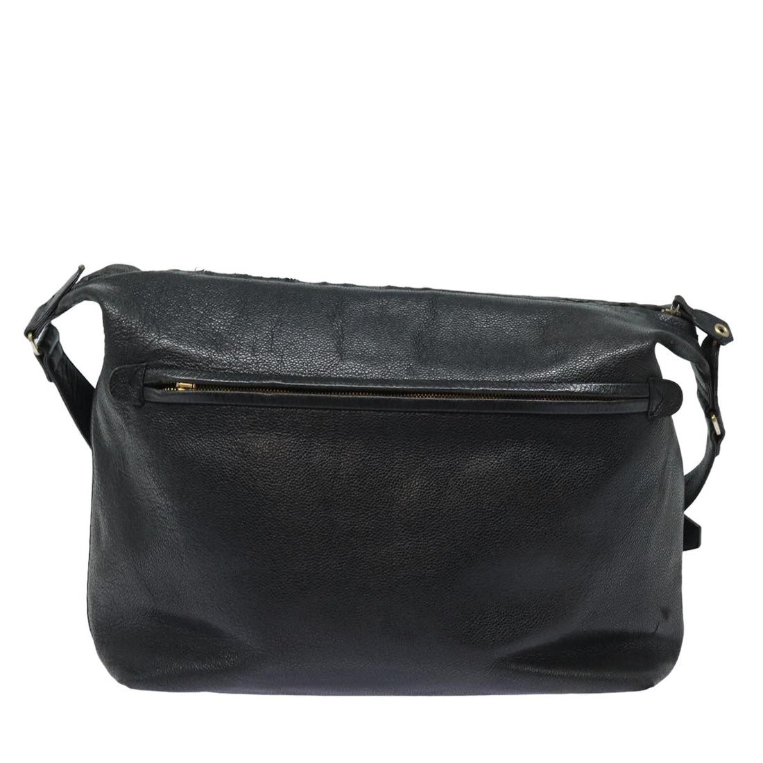 Top Quality Chanel COCO Mark Shoulder Bag Caviar Skin Black CC Auth bs15856