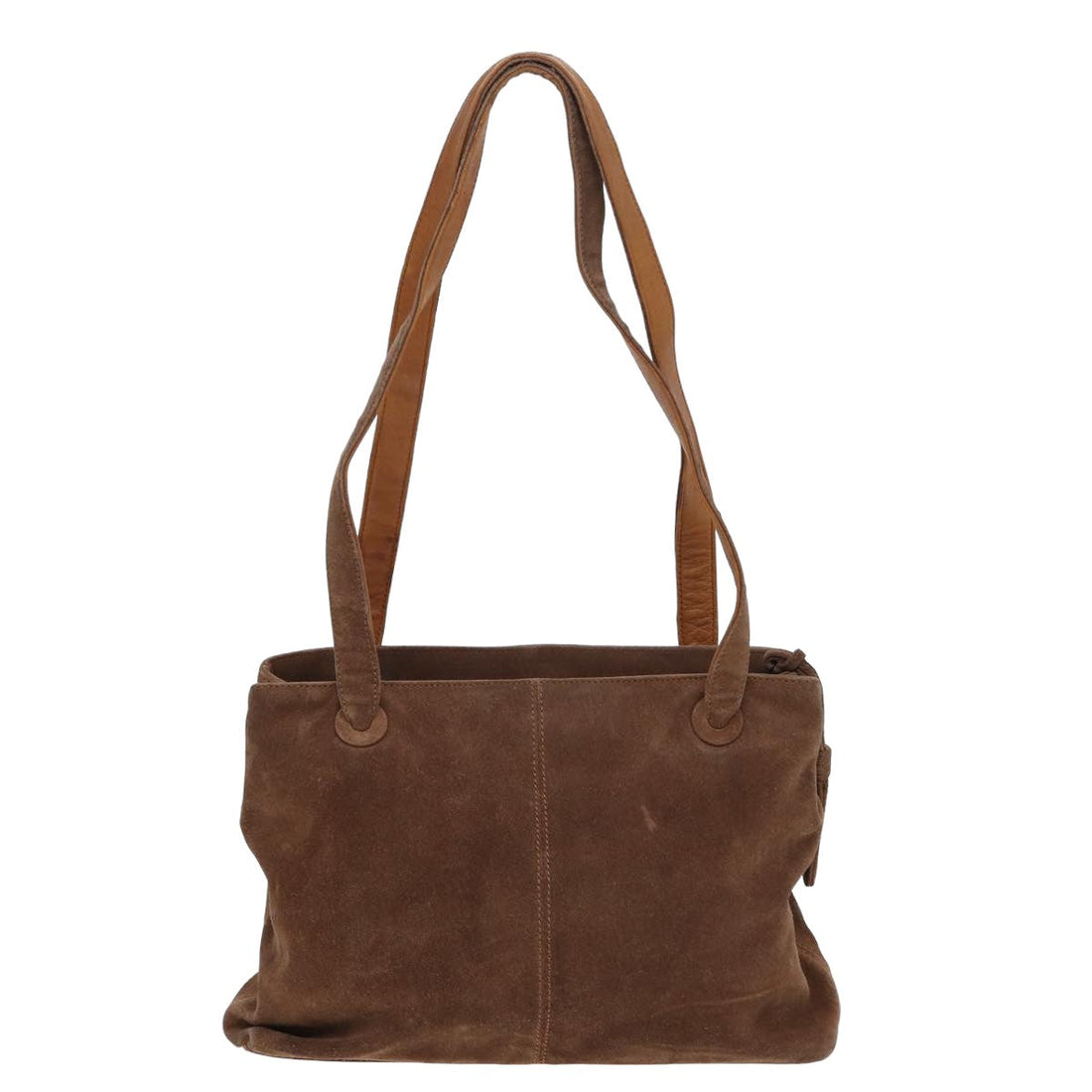 Top Quality Chanel Matelasse Tote Bag Suede Brown CC Auth bs16010