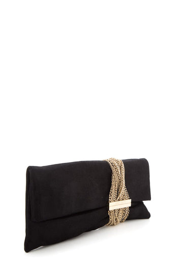 Jimmy Choo Black Fold Over Clutch