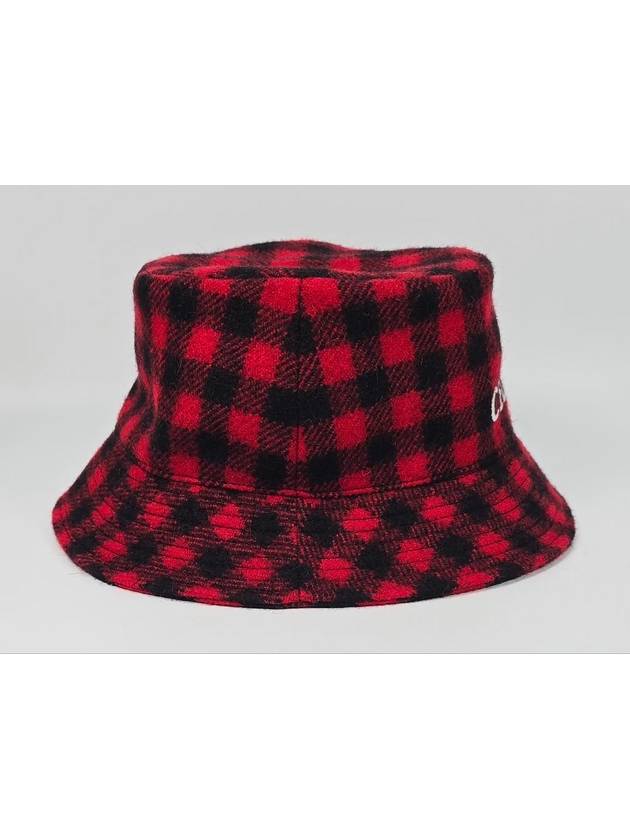 CELINE Tartan Pattern Logo Bucket Hat M