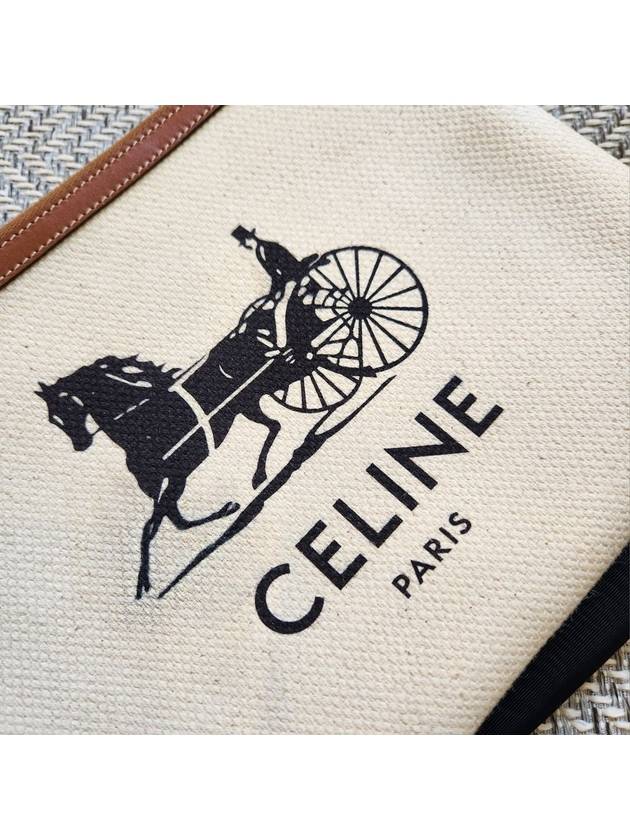CELINE carriage strap clutch bag