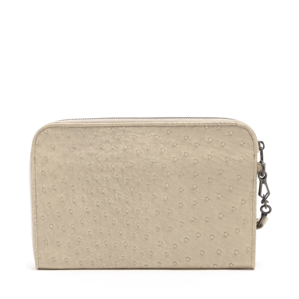 Bottega Veneta  Ostrich Clutch Beige