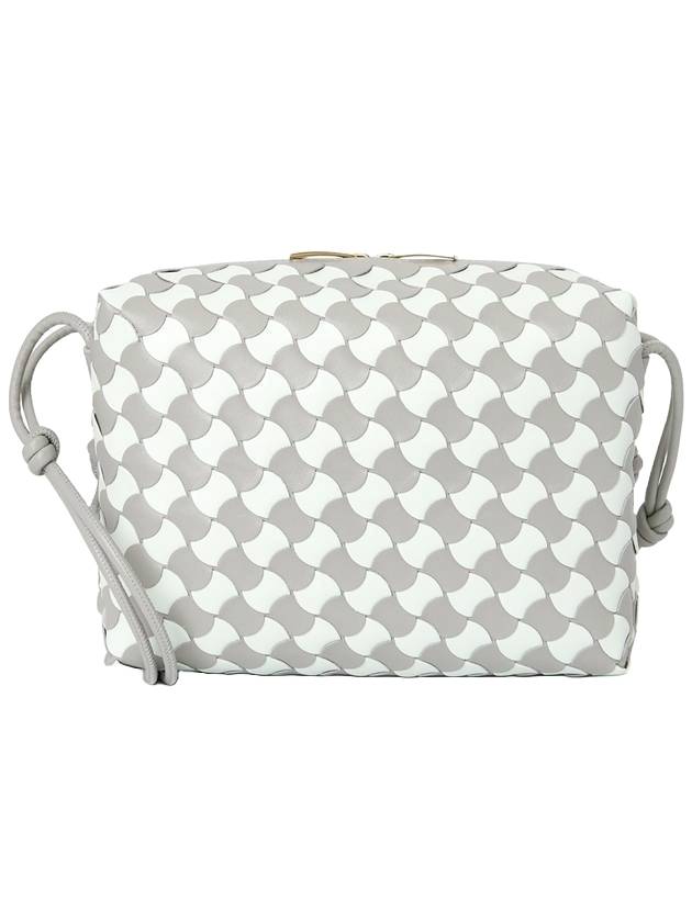 Bottega Veneta Petit Loop Camera Cross Bag White Grey