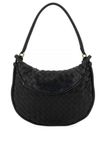 Bottega Veneta Intrecciato Gemelli Medium Tote Bag Black