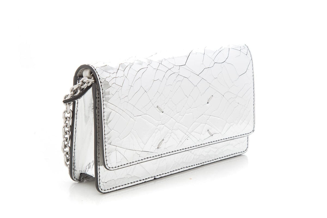 Maison Margiela Fridge Metallic-Finish Silver Cross-Body