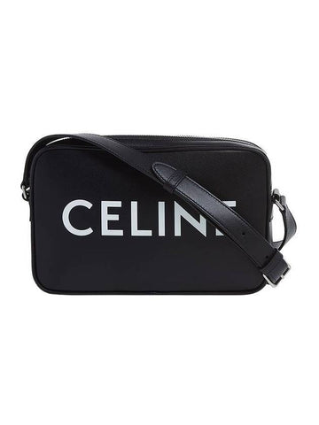 CELINE Logo Messenger Bag Black