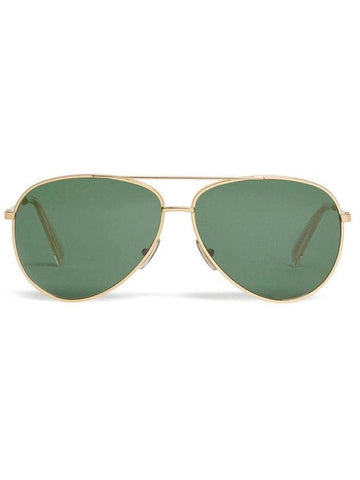 CELINE Eyewear Aviator Metal Sunglasses Green