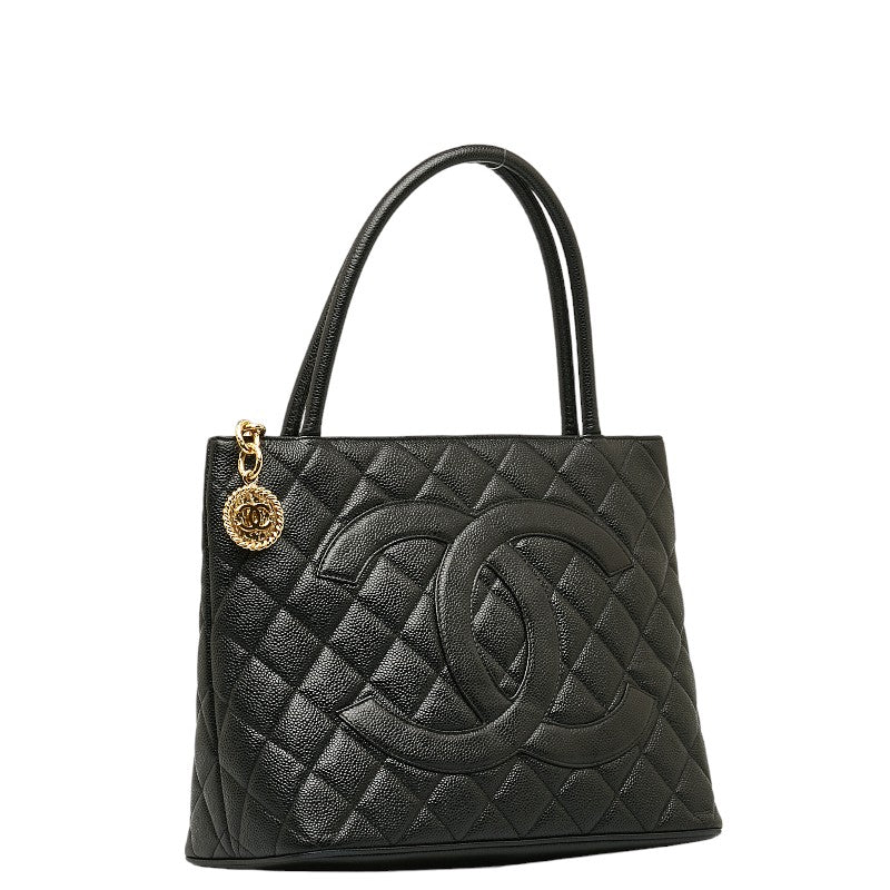 Chanel   Cocomark Tooth Bag houlder Bag Black Caviar S  CHANEL