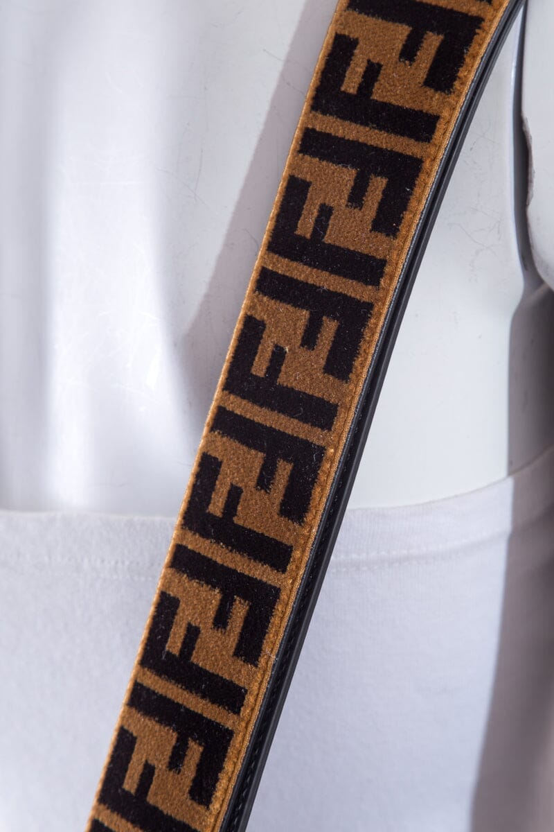 Fendi Black Leather Sunshine Shopper