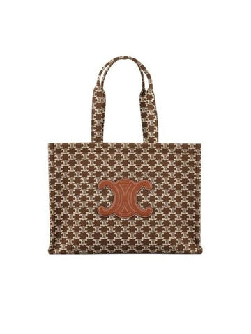 CELINE Large Cabas Thais Tote Bag Brown