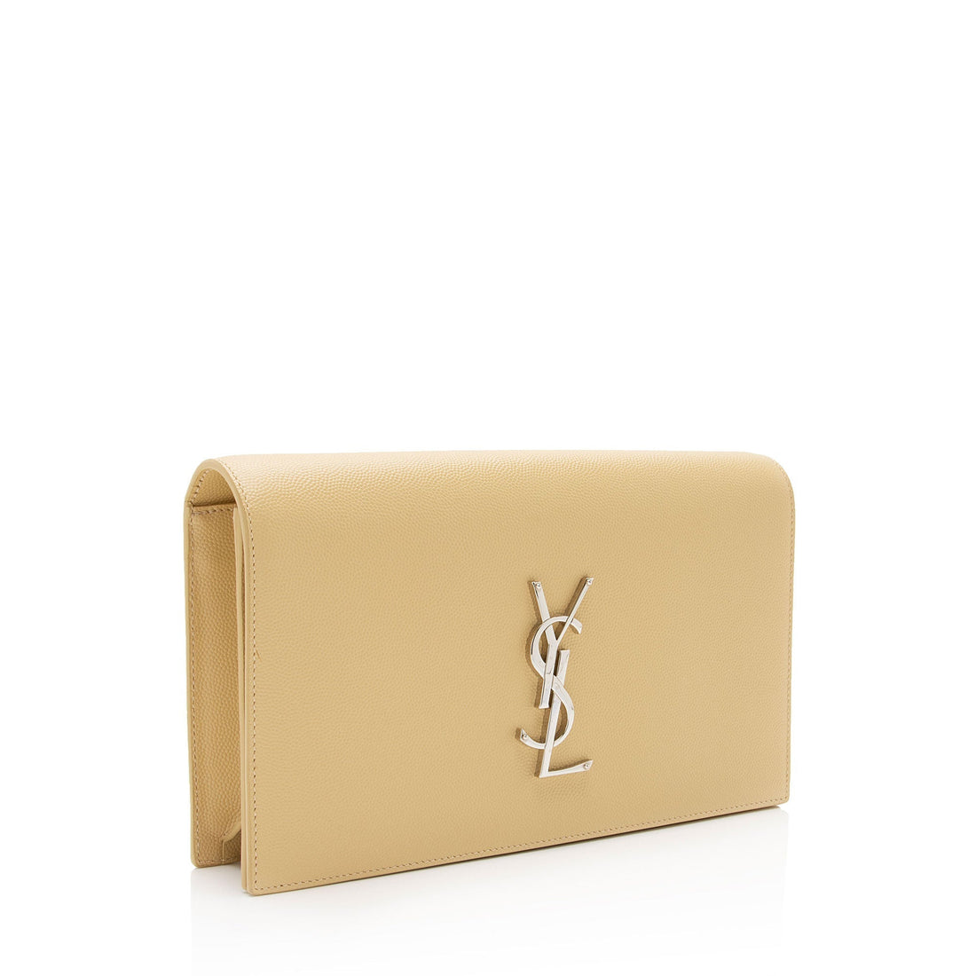 Saint Laurent Grain de Poudre Monogram Kate Clutch