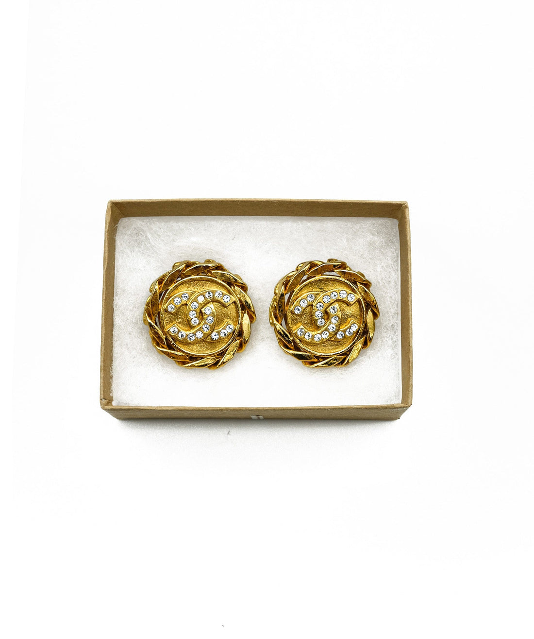 Vintage Chanel CC Clip On Earrings RJC1575