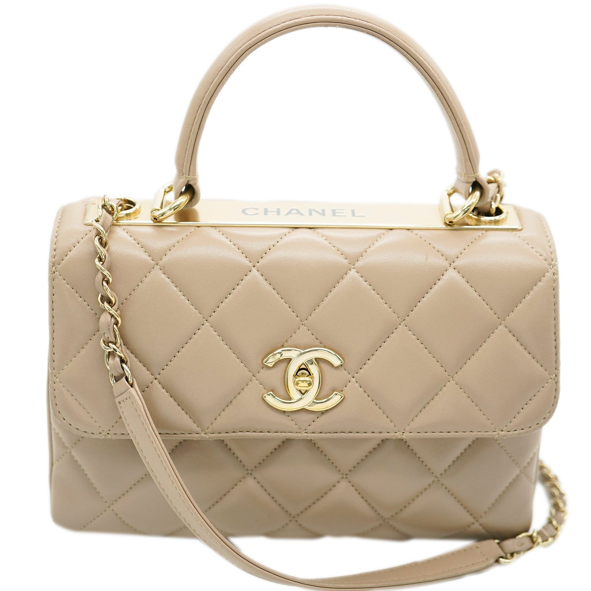 Beige Chanel Trendy Bag ASC5246