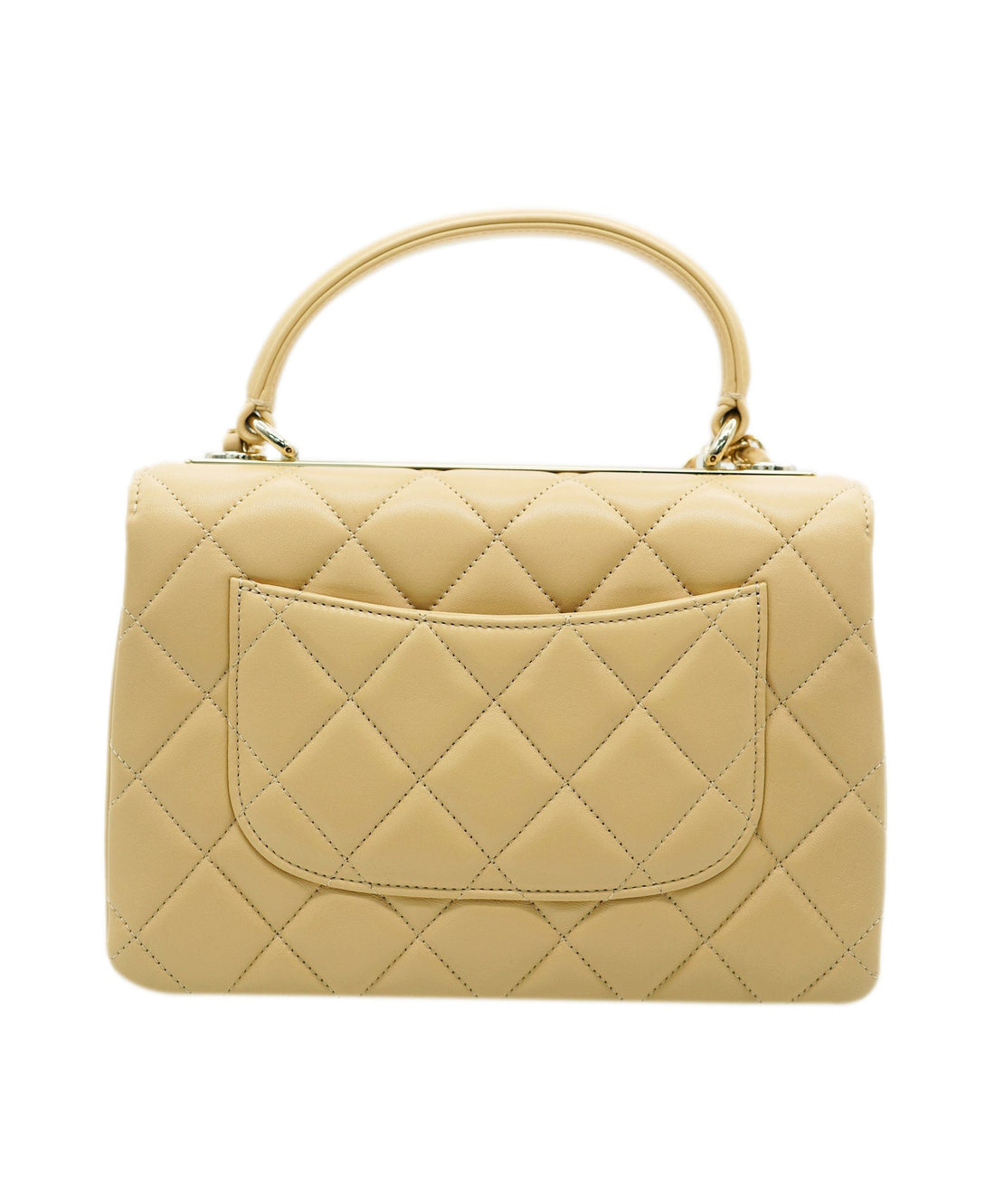 Chanel Beige Lambskin Matelasse Trendy  ALC1766