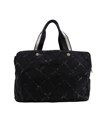 Chanel Black Nylon Travel Tote Bag AGC2038