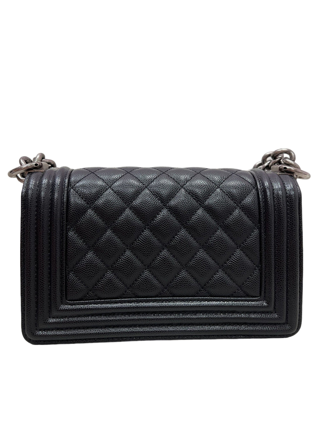 Chanel Boy Small Black Caviar RHW #28 SKC1584