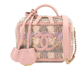 CHANEL CC Filigree 2way Small Vanity Shoulder Bag Tweed Leather Pink A93342 CC Filigree Vanity Bag 90228328