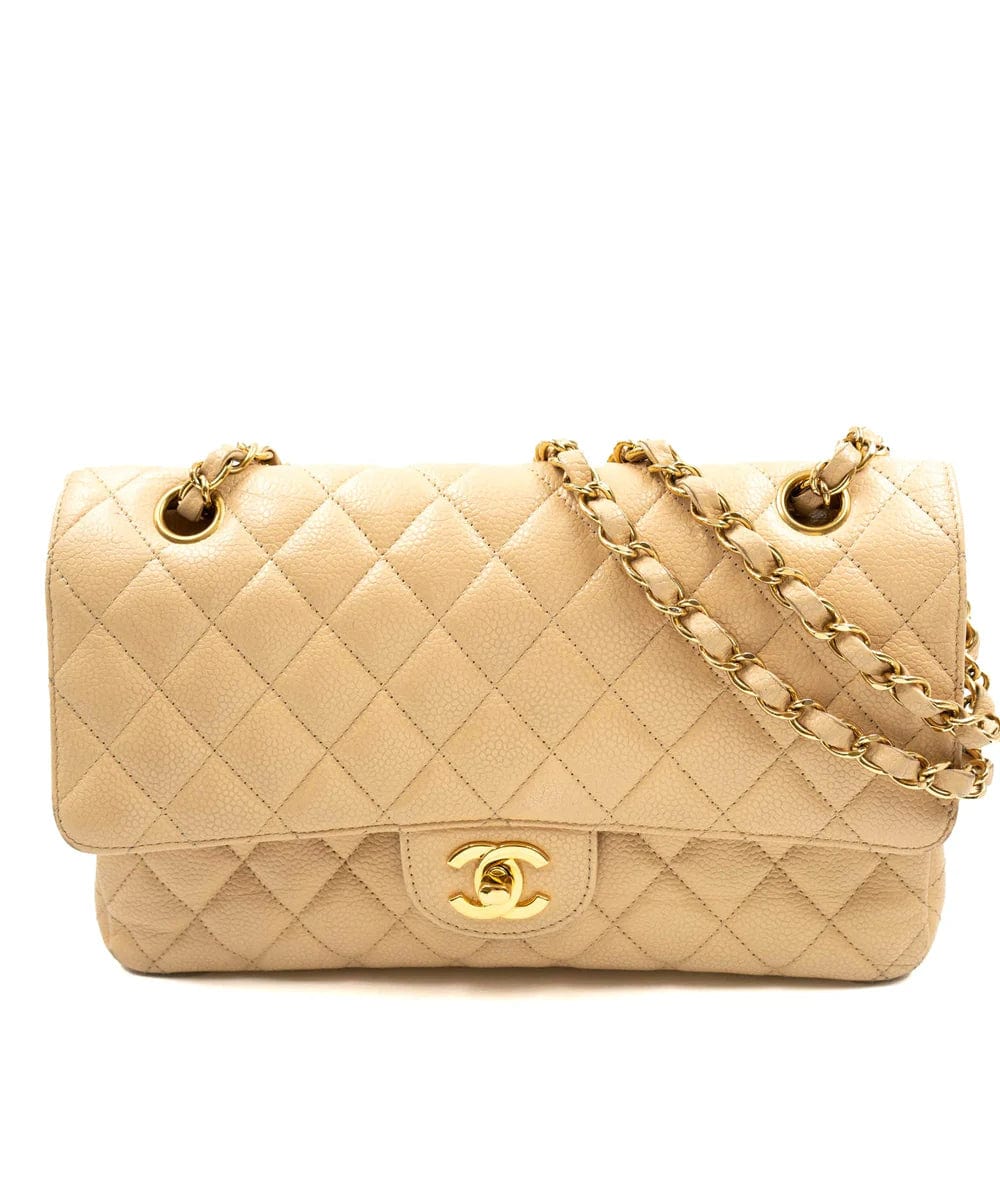 Chanel Classic Flap Medium Beige  Caviar GHW - DXBS1462