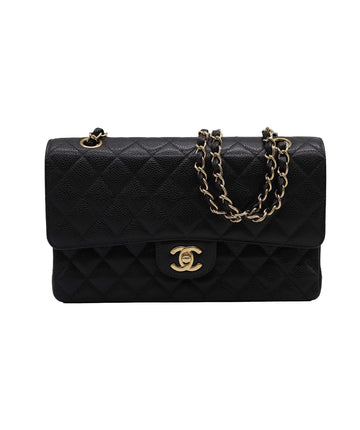 Chanel Classic Medium Caviar GHW Black DXBS2341
