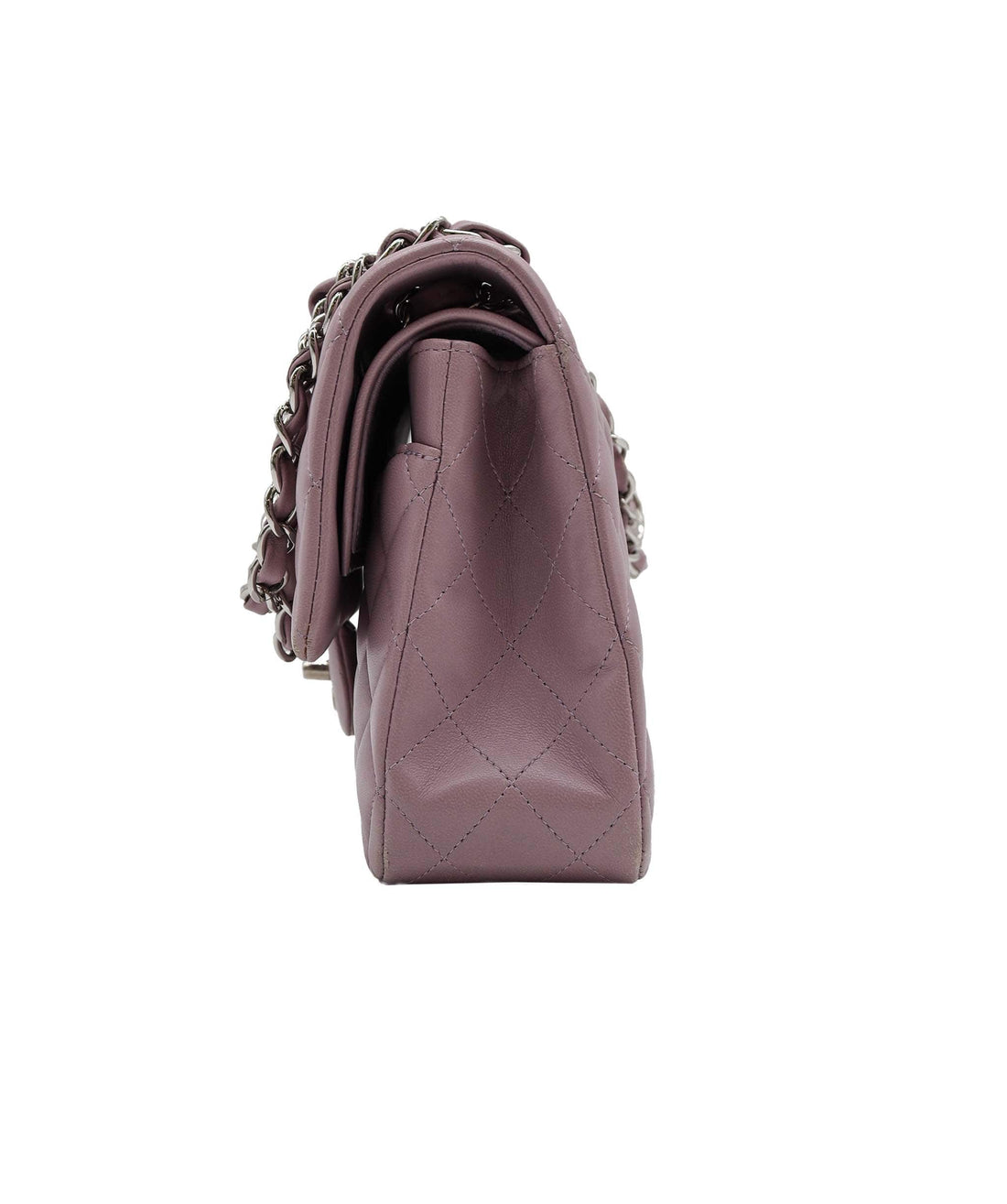 Chanel Classic Medium Lamb SHW Purple DXBS2340