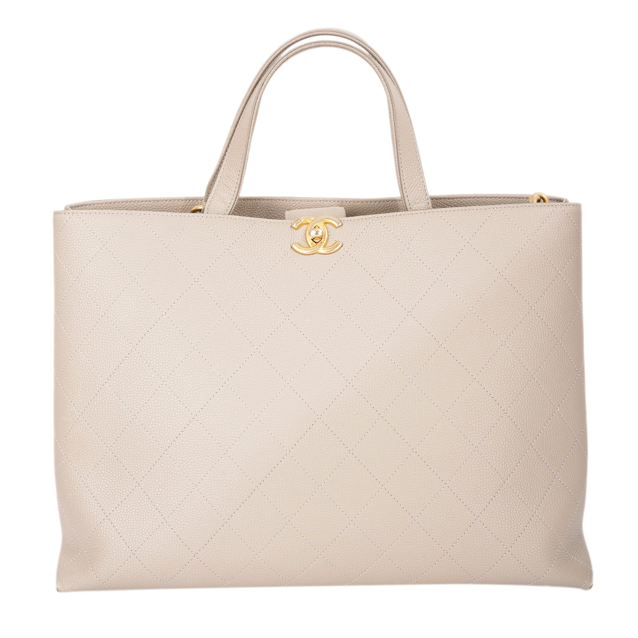 Chanel Grey Caviar Tote Bag ALL0868