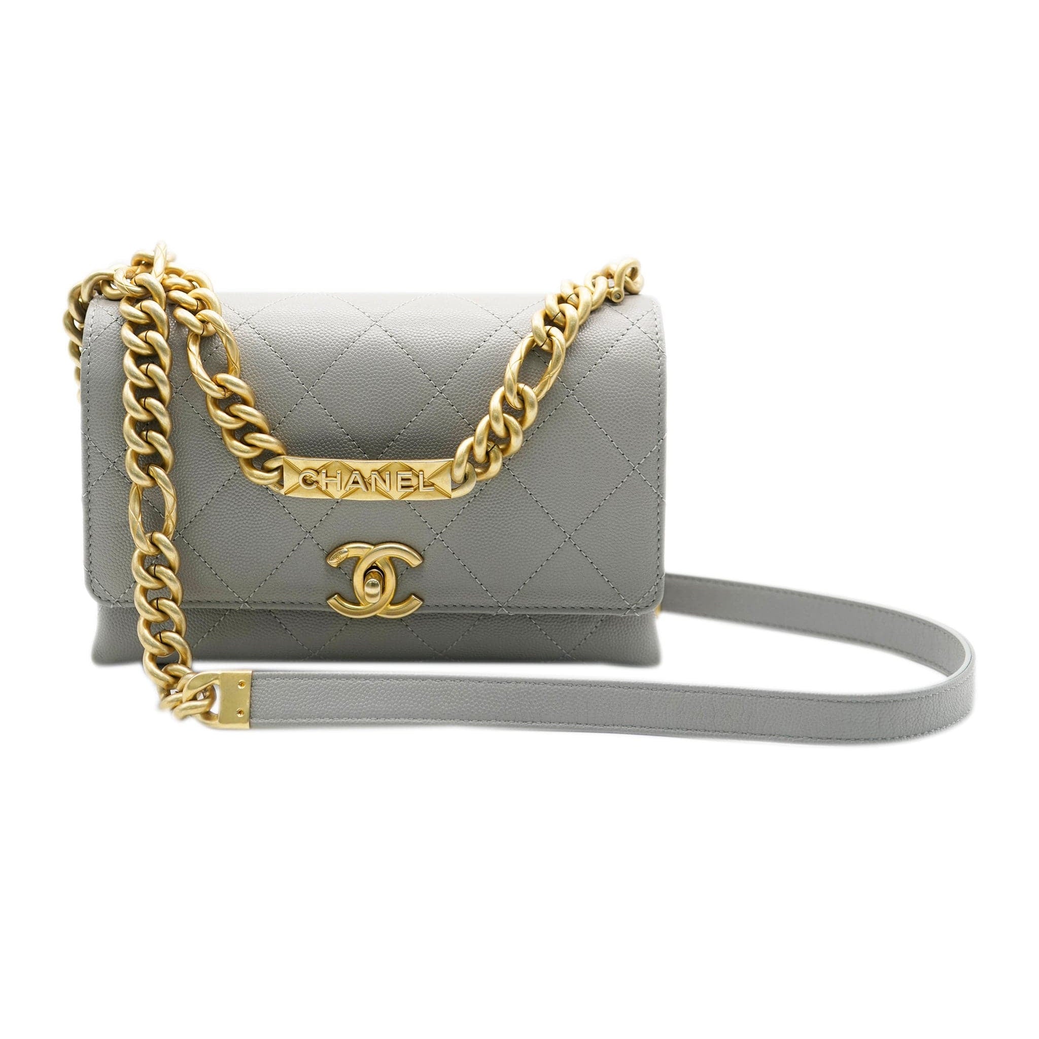 Chanel Grey Top Handle Crossbody  ALC1418