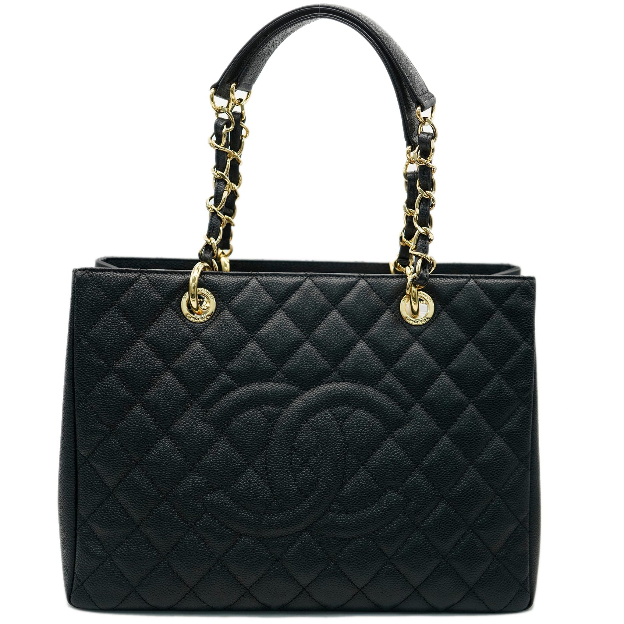 CHANEL GST TOTE BAG BLACK CAVIAR SKIN DBXS2139