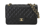 CHANEL Matlasse 30 Chain Shoulder Bag Caviar Skin Leather Black A58600 Gold Hardware Matelasse 30 Chanel 90228316 90228316
