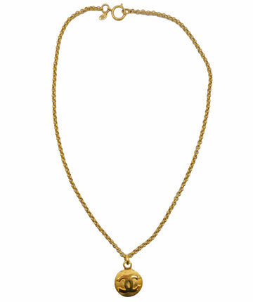 Chanel Medallion Necklace Gold ASC5301