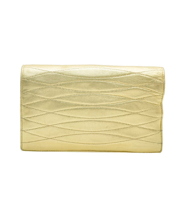 Chanel Metallic Gold Clutch  ALC1282