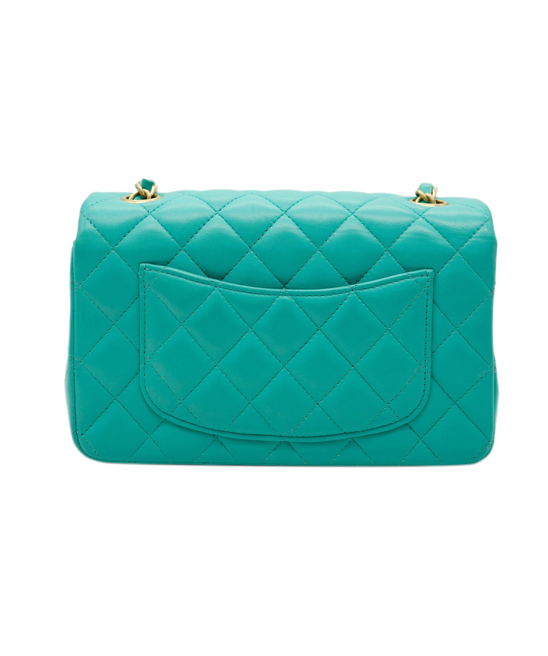 Chanel Mini Turquoise Rectangle With GHW ALC1947