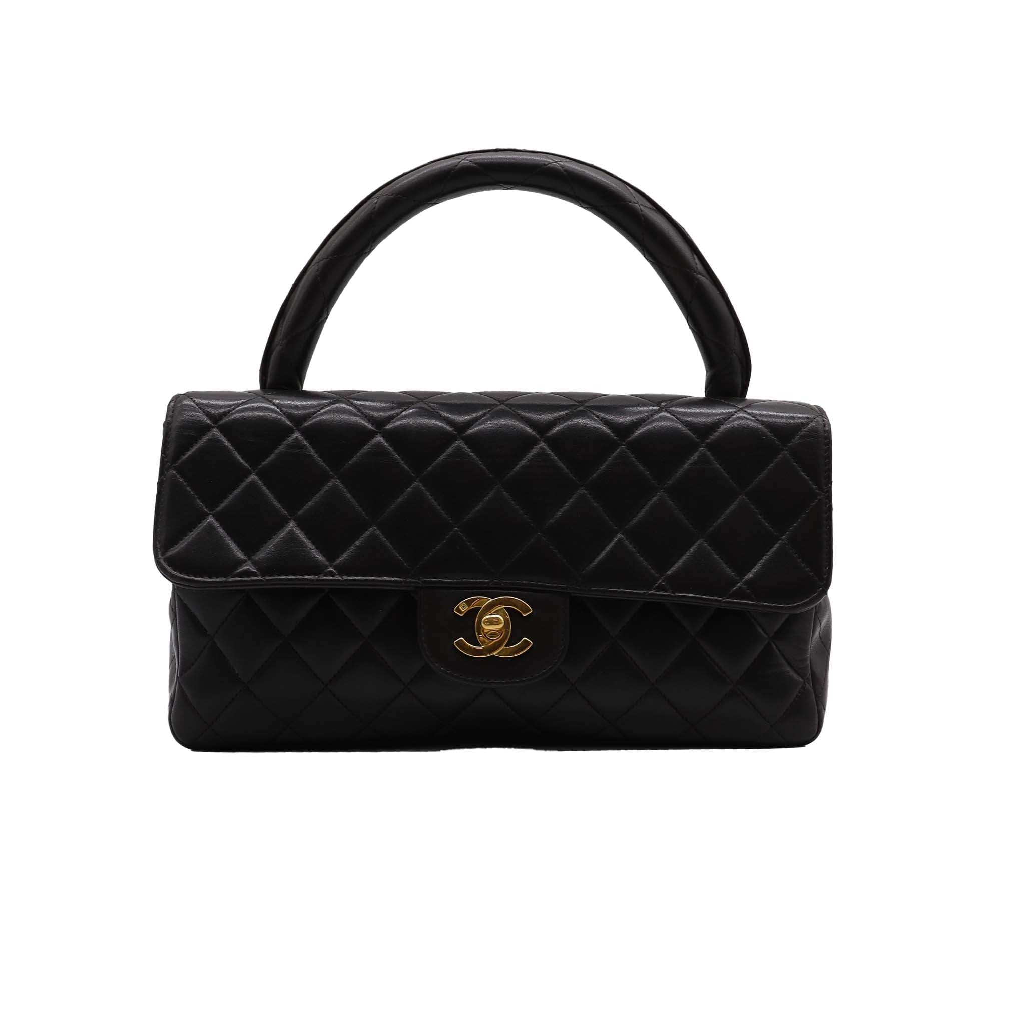 Chanel Mom Bag w/ Hook Lamb GHW Black DXBS2372