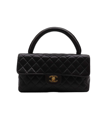 Chanel Mom Bag w/ Hook Lamb GHW Black DXBS2372