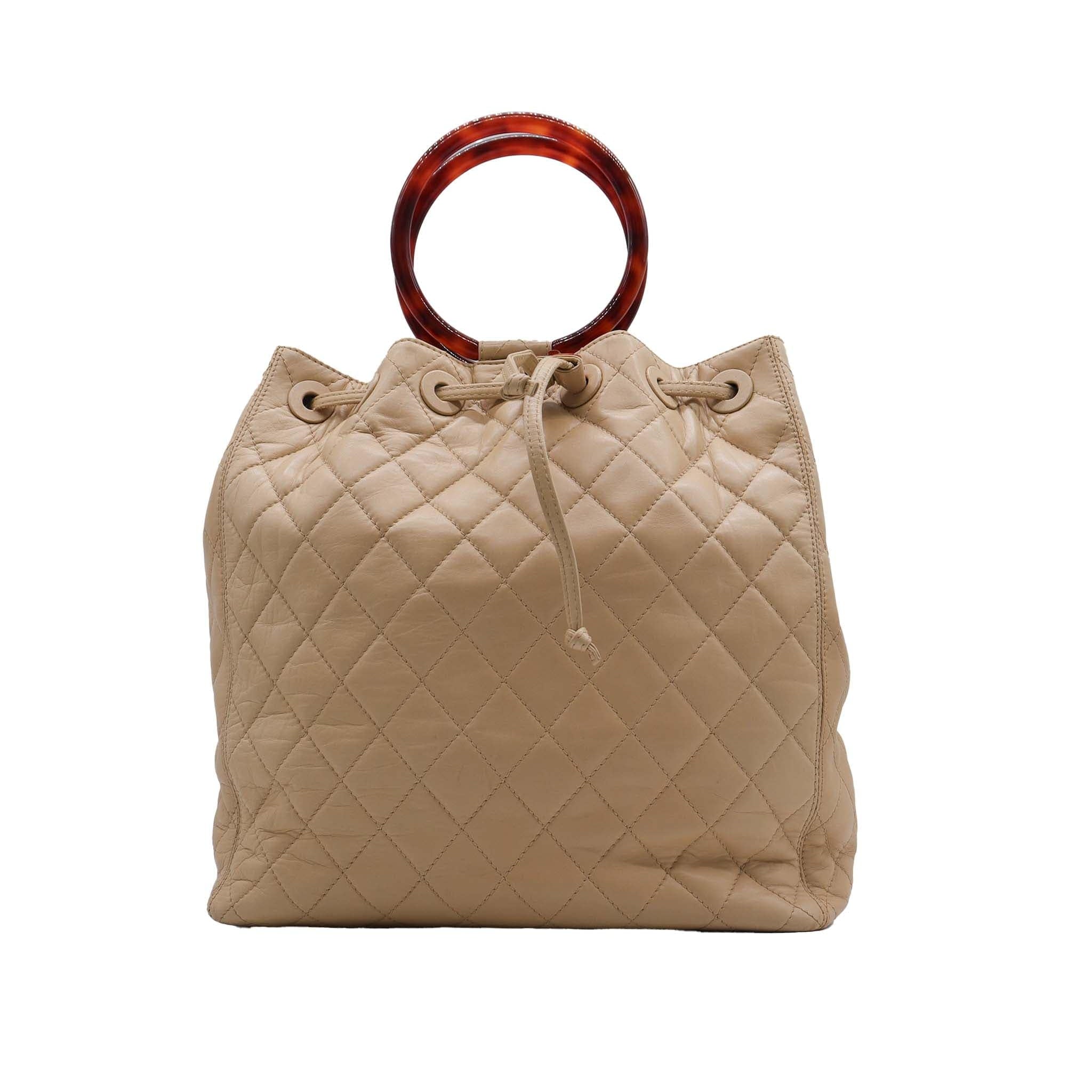 Chanel round handle lamb tortoise DXBS2395