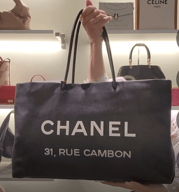 Chanel Rue Cambon Tote Black Calfskin SYCC116
