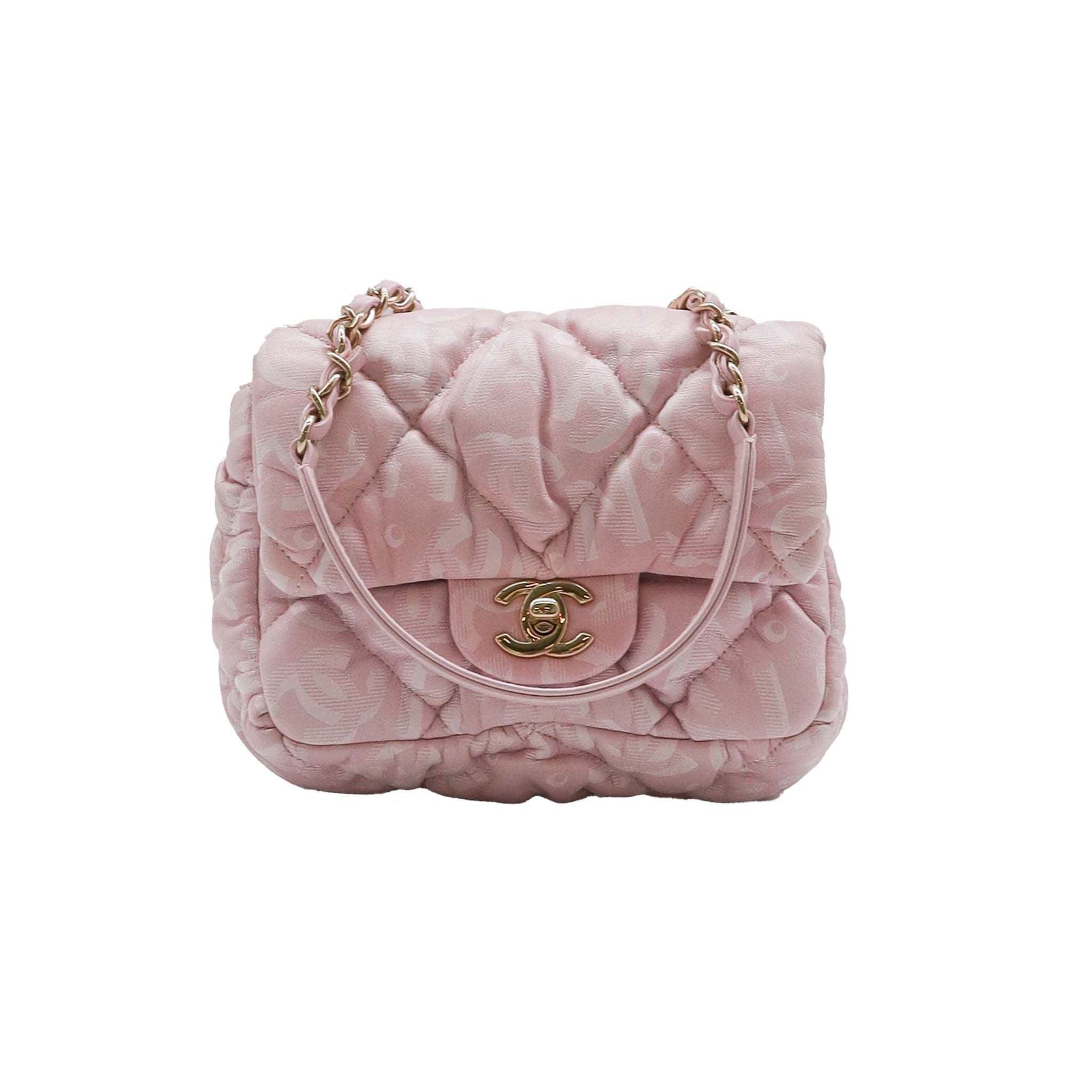 Chanel Sakura Pink Bubble Flap Lambskin LGHW SYL1126