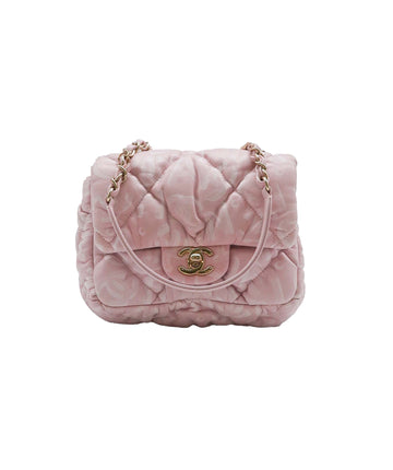 Chanel Sakura Pink Bubble Flap Lambskin LGHW SYL1126