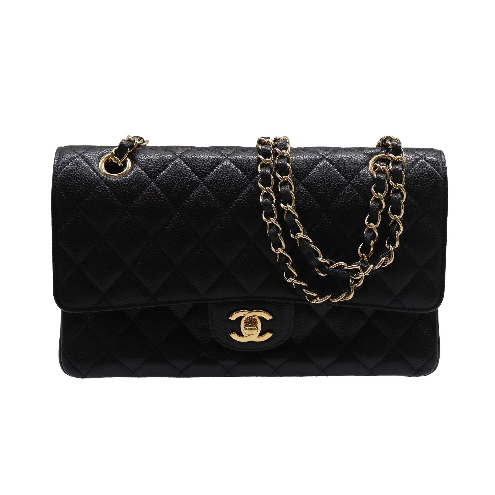 Chanel Classic Flap Medium Caviar Shoulder Bag  DXBS2320