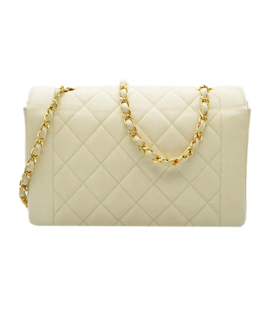 Chanel Vintage Diana Medium Cream Caviar GHW #2 90249038 DBXS0668