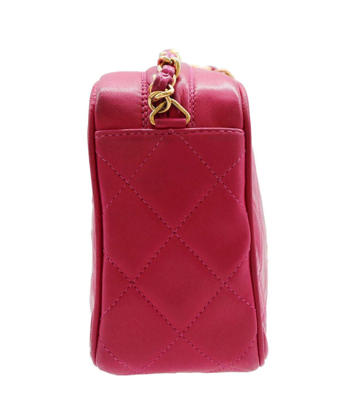 CHANEL VINTAGE FRINGE SHOULDER BAG PINK DXBS2289