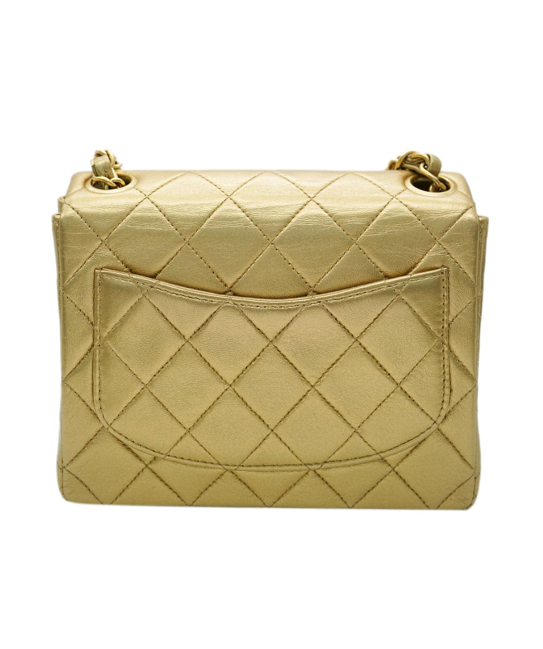 Chanel Vintage Gold Mini Square 17 Chain Shoulder Bag DBXS0022