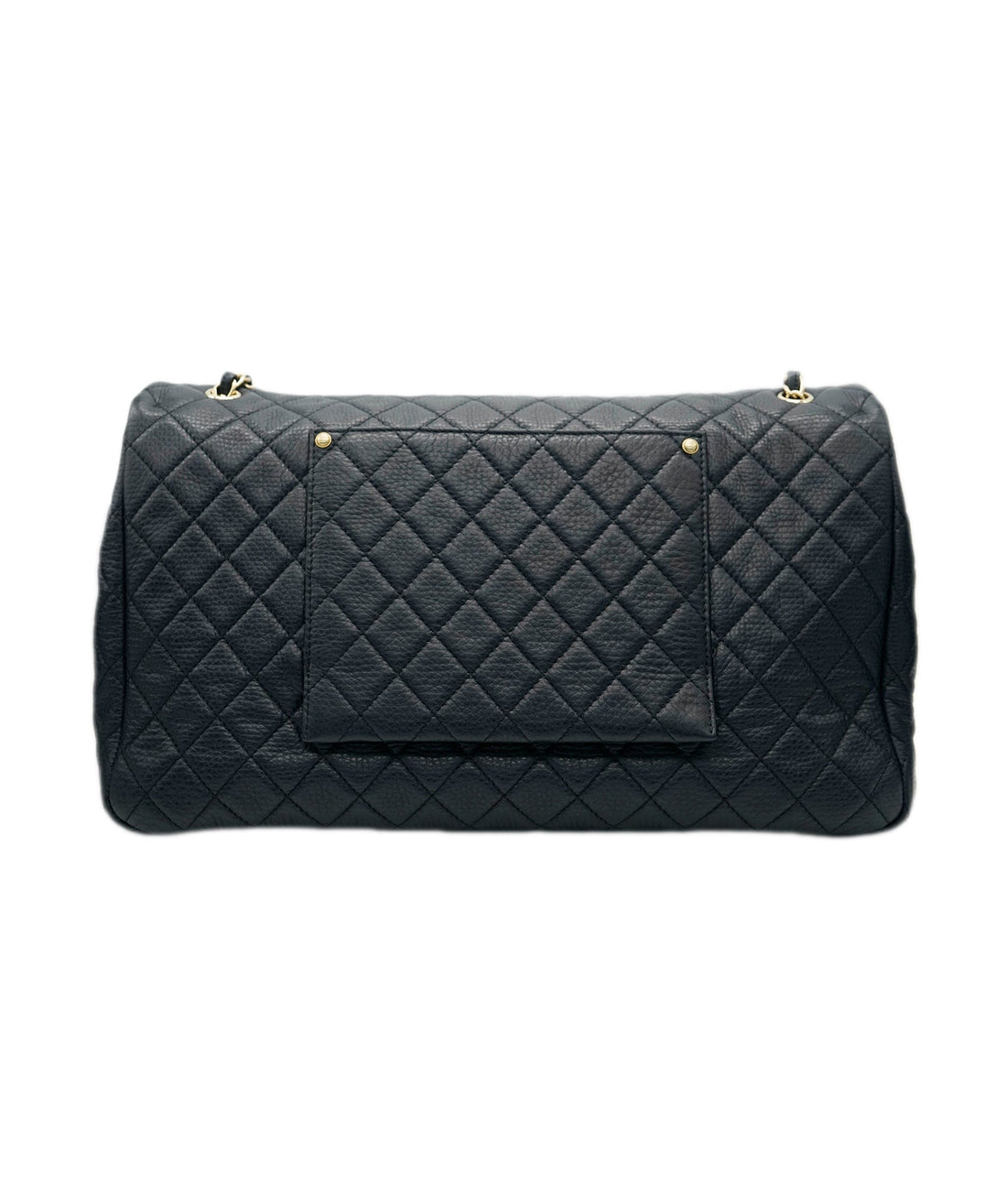 CHANEL XXL Airline Runway Travel NAVY Single Flap Bag  DBXS2108