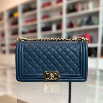 Boy Caviar Old Medium 25 CM Dark Blue GHW No 23