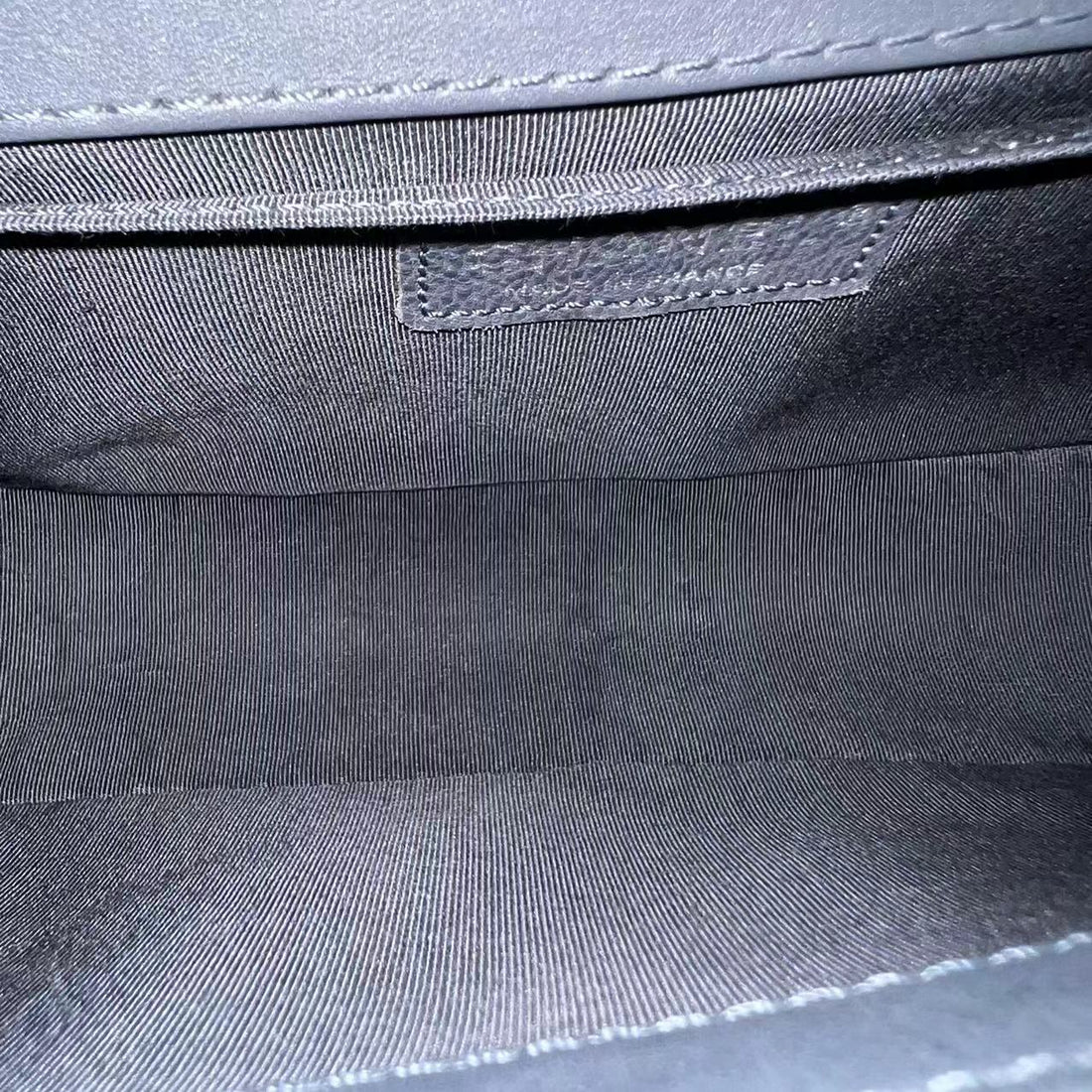 Boy Limited Edition Old Medium 25CM Quilted Grained Calfskin With Metal Edegs Grey Gray Leboy RSHW No 19