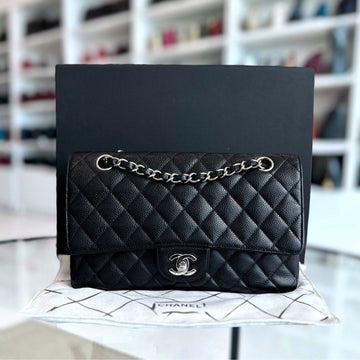 Caviar Quilted Calfskin Black SHW No 13
