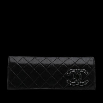 Black Suede Chanel Clutch