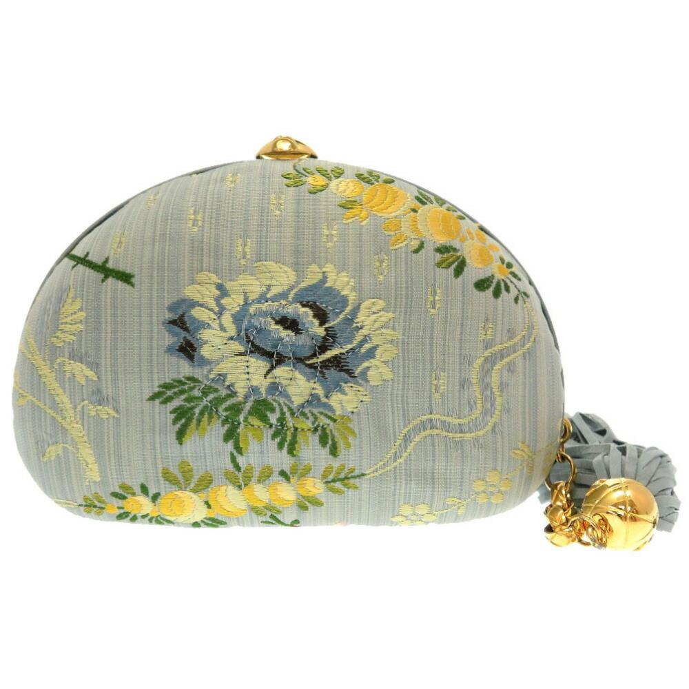 Blue Canvas Chanel Clutch