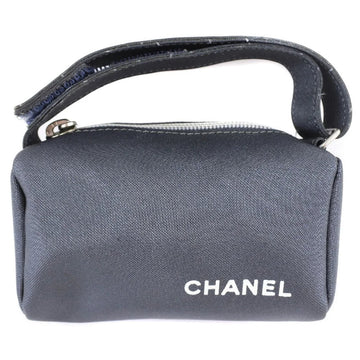 Grey Fabric Chanel Clutch