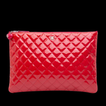 Pink Leather Chanel Clutch